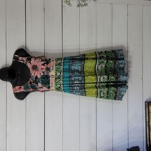 Tracey Porter 6/8 floral dress medium